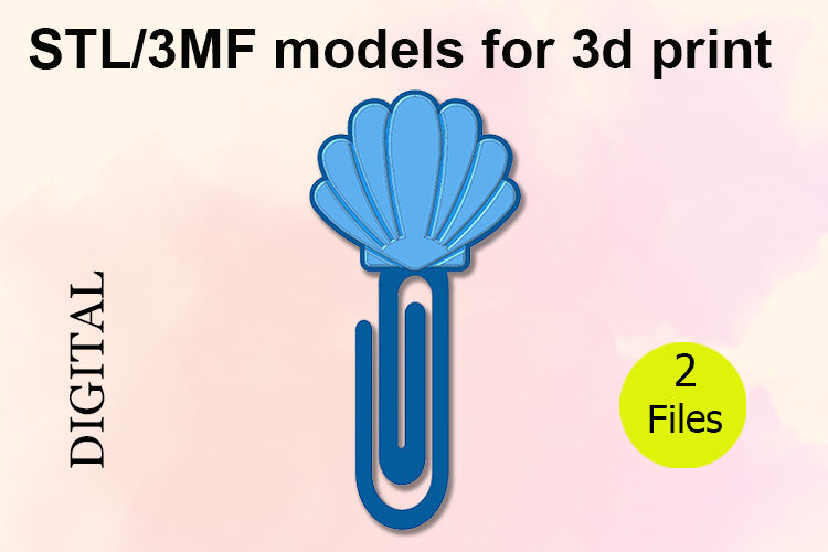 Paper Clip, Sea shell STL/3MF files for 3D Printing example image 1