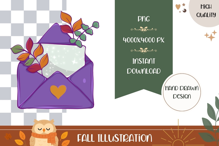 Hand Drawn Fall Illustration, Fall PNG, Fall Sublimation