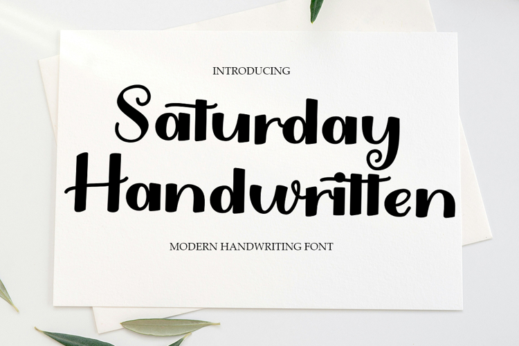 Saturday Handwritten