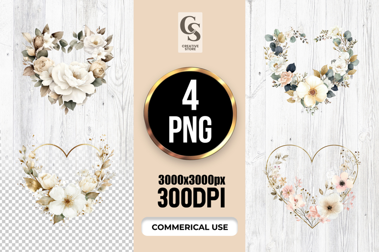 Floral Wreath Clipart Image 2