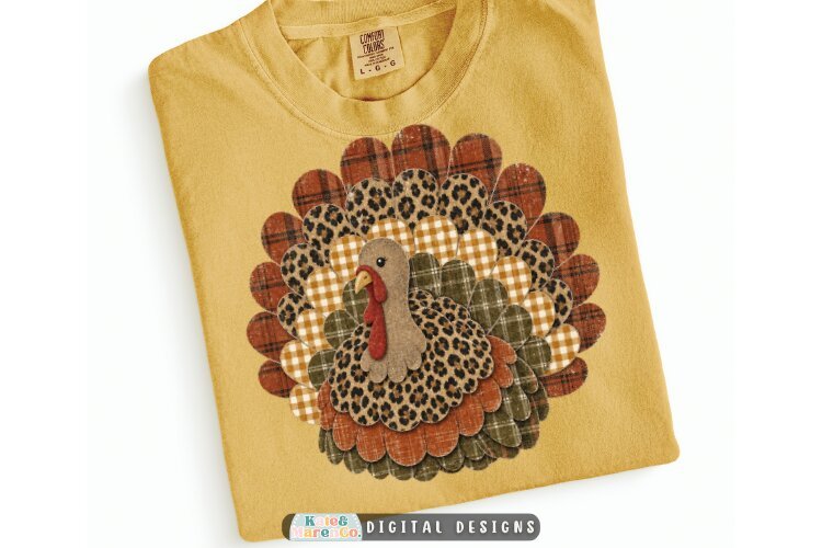 Leopard Turkey PNG | Preppy Thanksgiving Boutique PNG example image 1