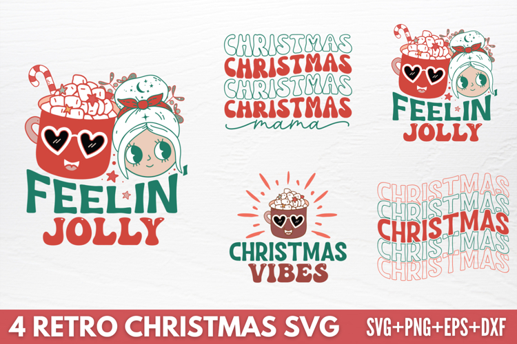 Retro Christmas Tshirt SVG