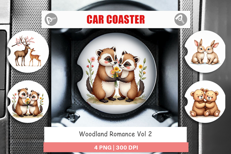 Woodland Romance Car Coaster