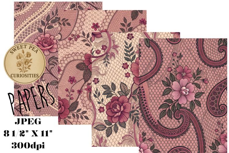 Shabby Chic, Paper, Floral, Papers, Junk Journal