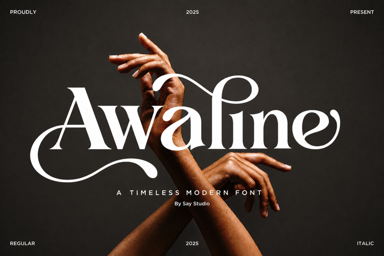 Awaline - Luxury Wedding Serif Font example image 1