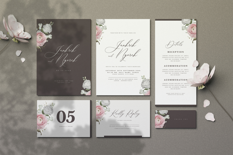 Wedding Invitation Card Template Image 4