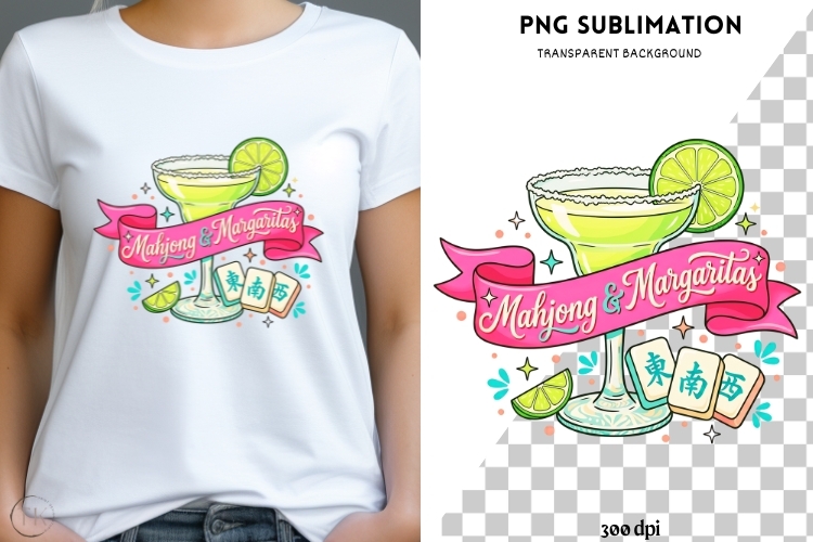 Mahjong png design for T-shirts