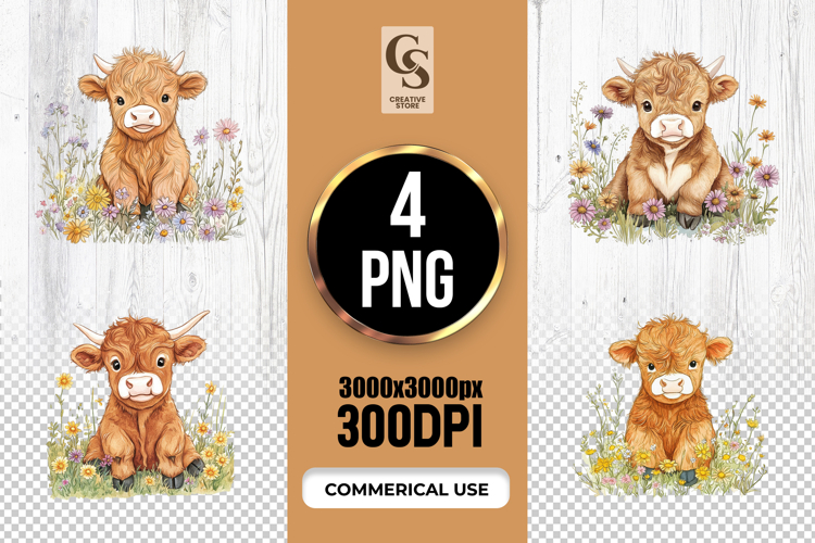 Highland Cow Clipart Image 12