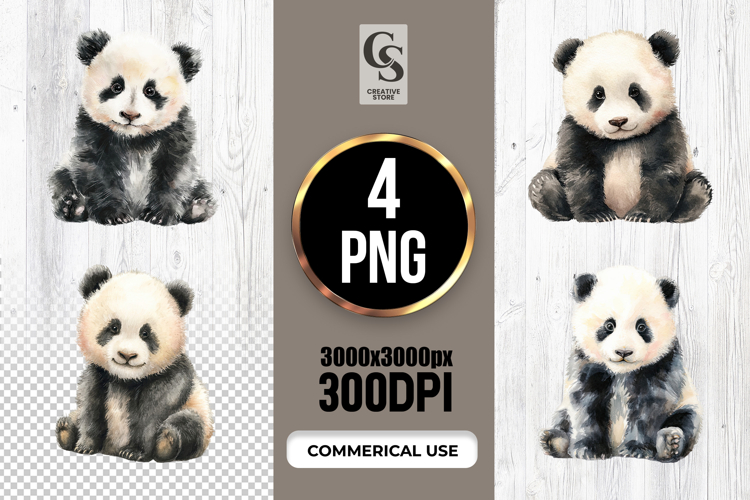 Cute Panda Clipart Image 21