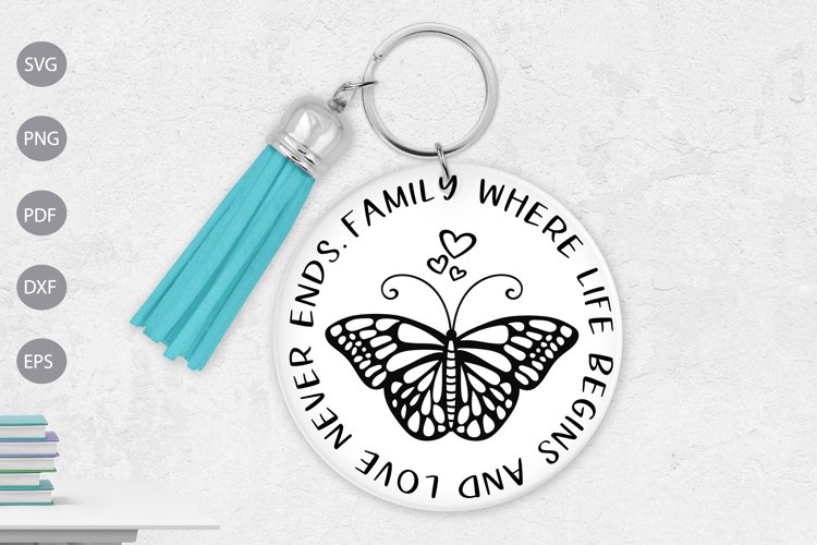 Family Where Life Begins And Love Never Ends- Home SVG File example image 1