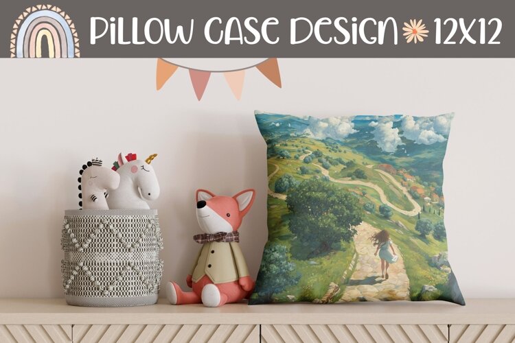 Nature Pillow Design, Clouds Pillow Sublimation example image 1