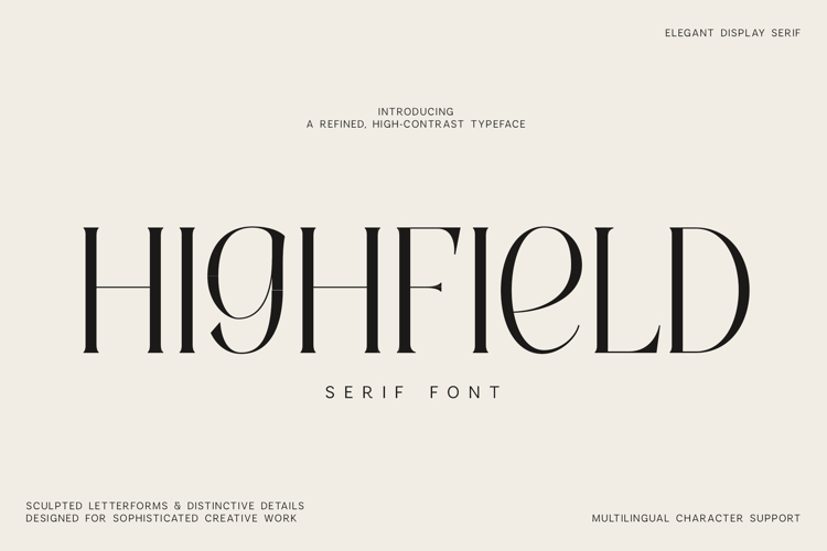 Highfield Elegant Editorial Serif