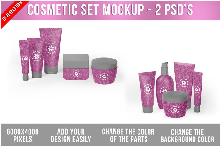 Cosmetic Set Mockup example image 1
