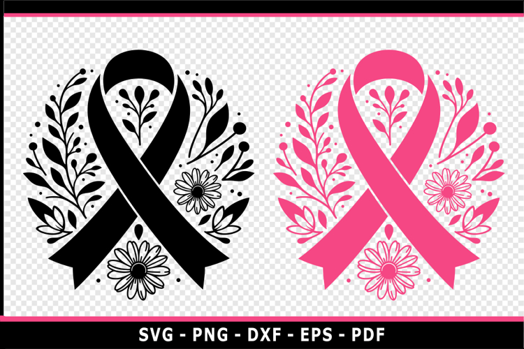 Pink Ribbon Svg Image 9