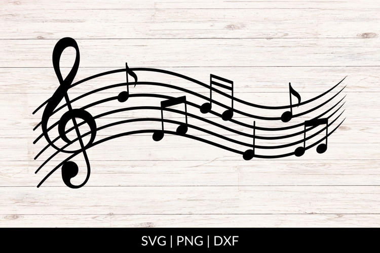 Hand Drawn Music Notes SVG