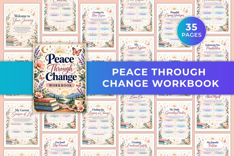 Peace Through Change Workbook Kdp interiors example image 1