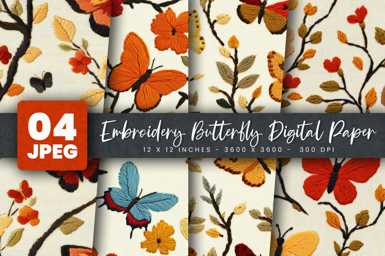 Butterfly Embroidery Image 12