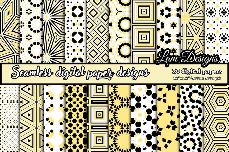 Geometric Seamless digital papers, Seamless pattern