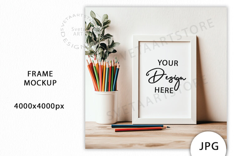 Frame Mockup JPG example image 1