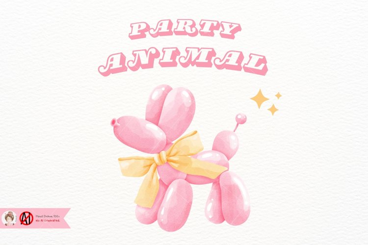 Party Animal PNG, Sublimation Design example image 1