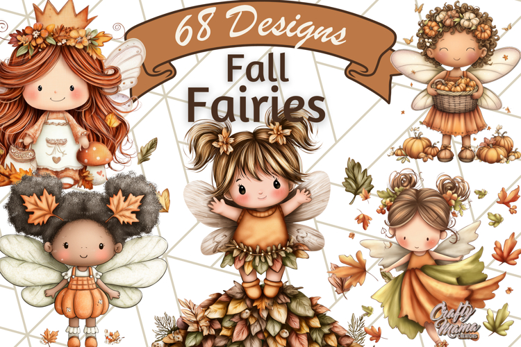 Fall Fairy Clipart PNG, Autumn Fairy People With Wings