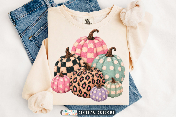 Pumpkin PNG | Preppy Plaid Fall PNG | Fall Coquette PNG