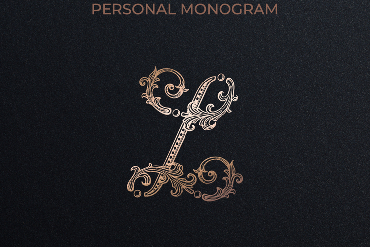 L Monogram Logo, Elegant Initial Monogram