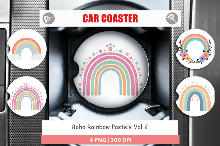 Boho Rainbow Clipart Image 6