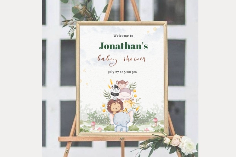 Baby Shower Welcome Template 68