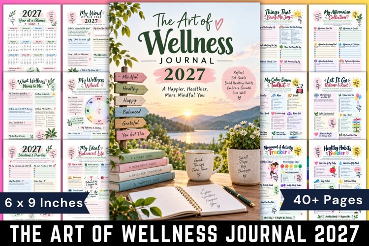 The Art of Wellness Journal 2027 example image 1
