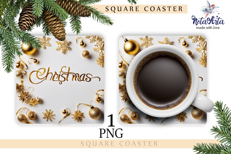 Christmas Coasters| PNG Christmas example image 1