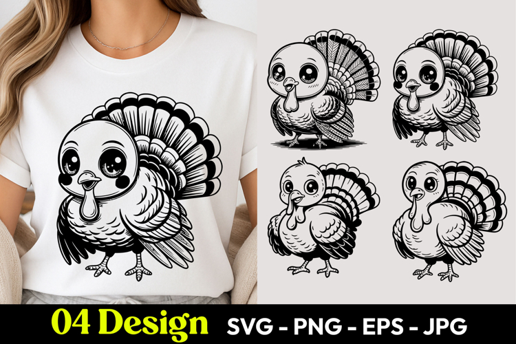 Cute Turkey SVGs Image 4