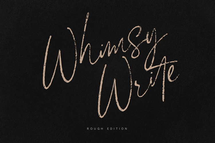 Whimsy Write Rough Script Font