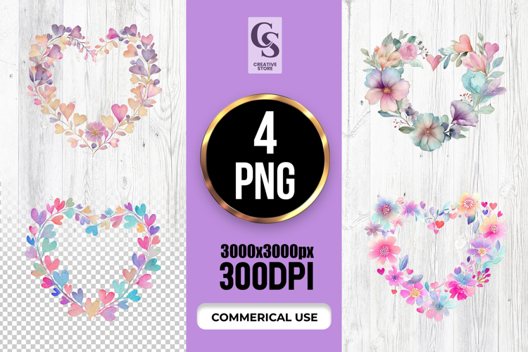 Floral Wreath Clipart Image 11