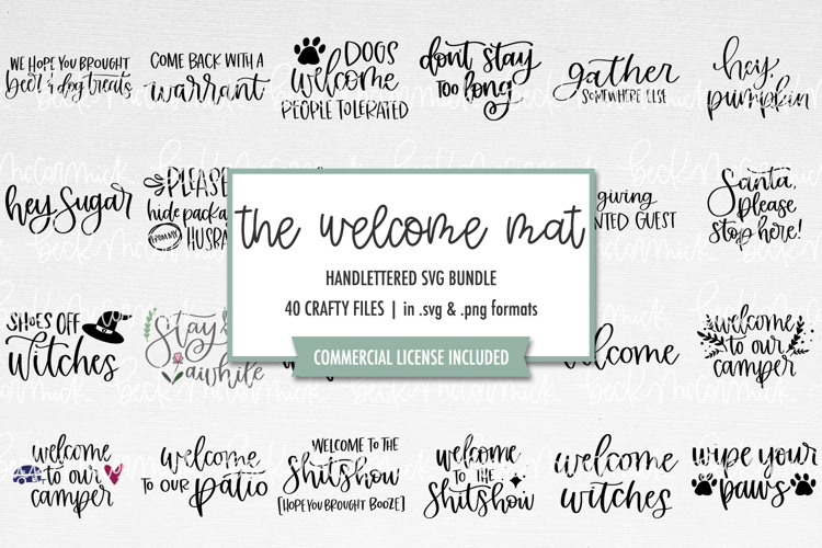 Welcome Mat SVG Bundle
