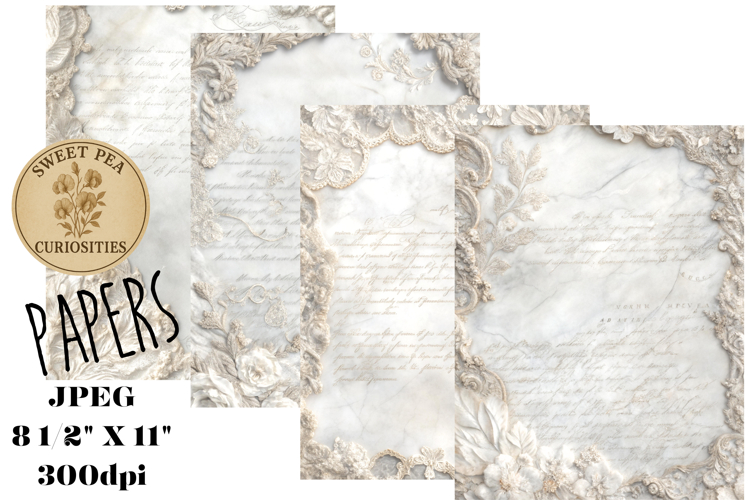 Shabby Chic, Papers, Junk Journal