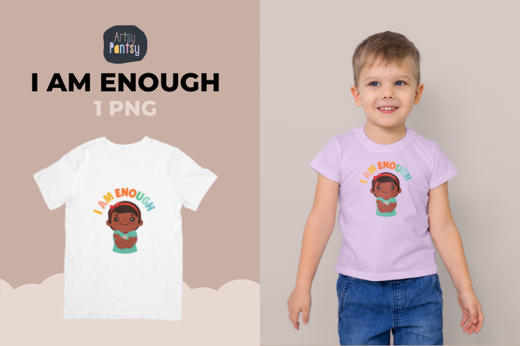 I Am Enough | Faith Affirmation Clipart