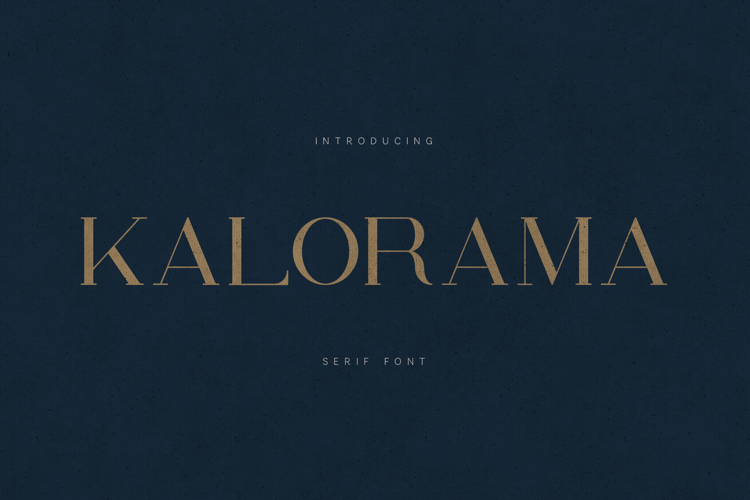 Kalorama Elegant Serif Typeface