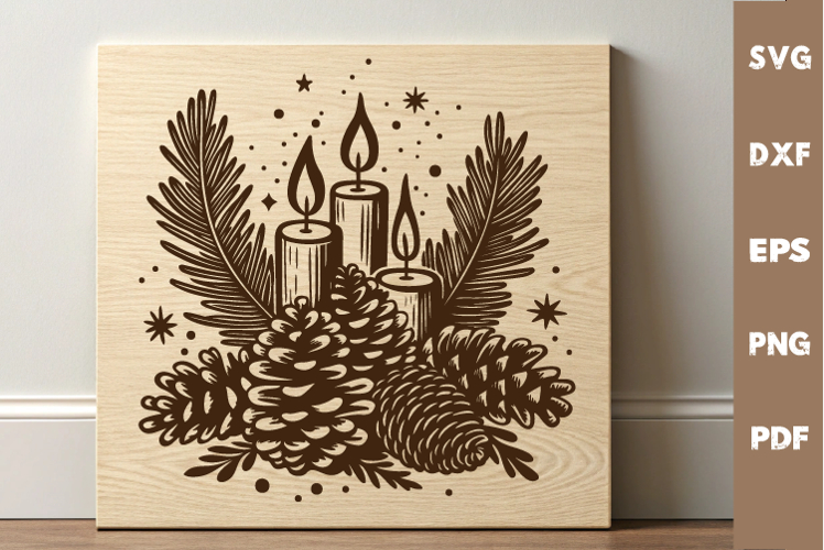 Christmas cutting board laser SVG PNG| Christmas Design