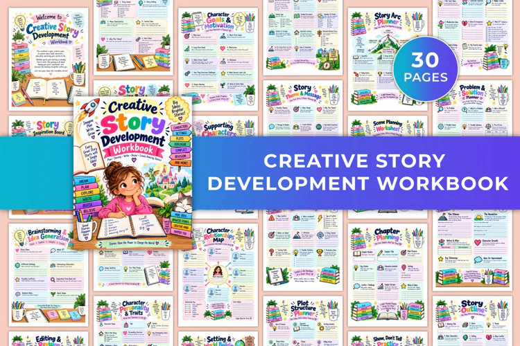 Creative Story Development Workbook Kdp interiors