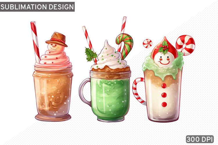 Christmas Coffee PNG Sublimation design