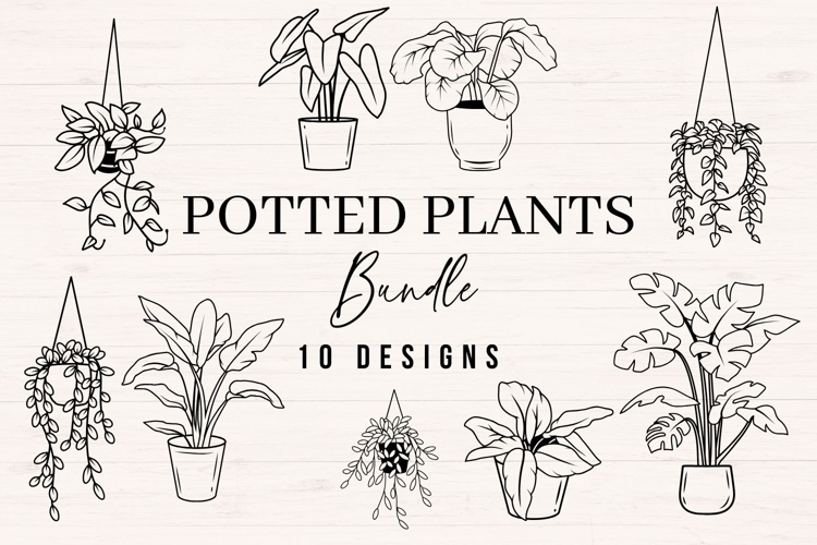 Potted Plants, Garden svg Bundle