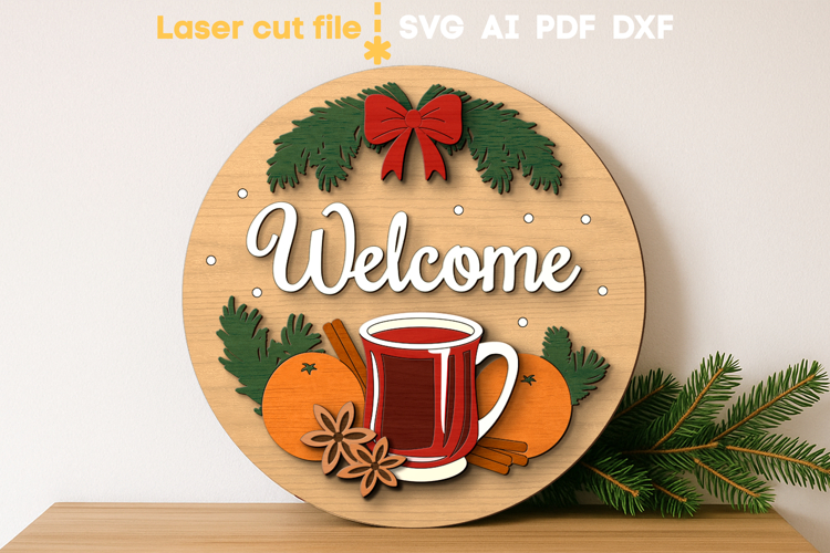 Christmas Welcome Sign Svg Image 6