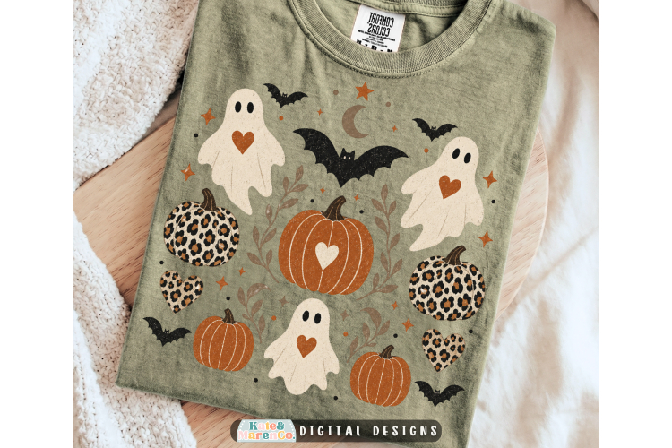 Vintage Halloween PNG | Retro Leopard Fall Boutique PNG