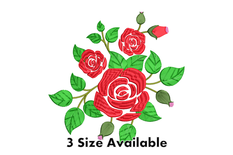 Rose Embroidery Image 6
