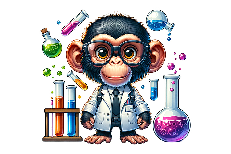 Cute Monkey Clipart Image 23