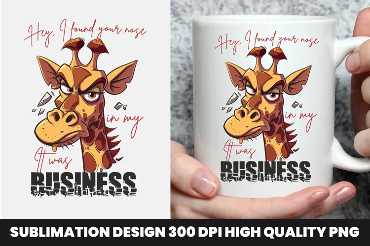 Giraffe Sarcastic mug Design