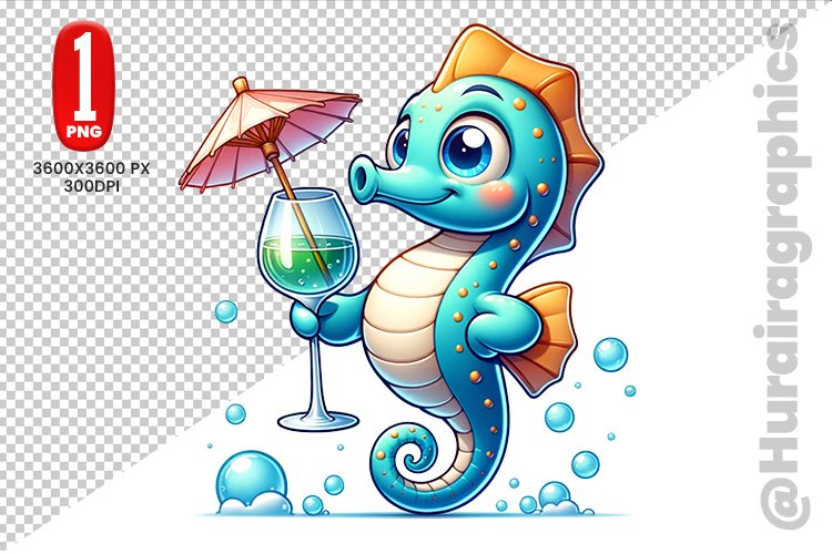 Sea Horse Clipart Image 12