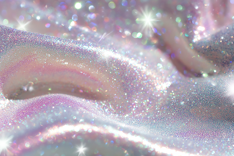 A sparkling and glittering shades of pink and purple hues