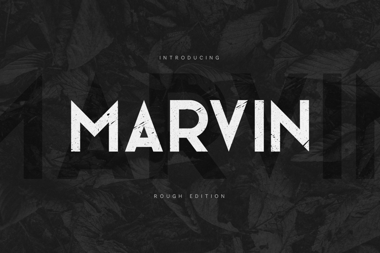 Marvin Rough Industrial Display Font